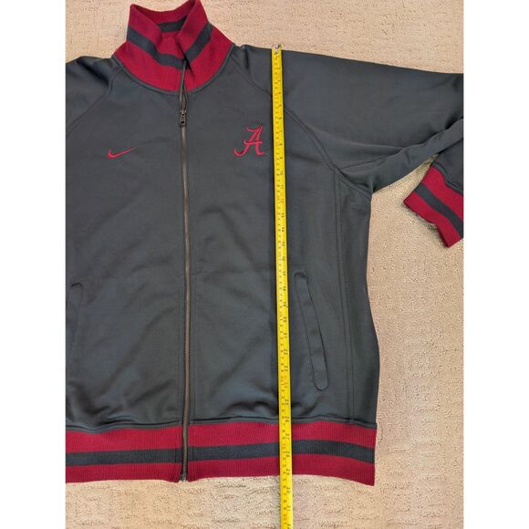 Nike Alabama Track Jacket Mens XXL 2XL Grey Gray Roll Tide Crimson Tide - Picture 7 of 10